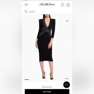 Chicago Black Long Sleeve Dress